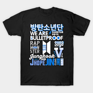 BTS Font Collage T-Shirt